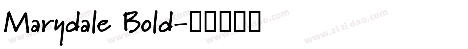 Marydale Bold字体转换